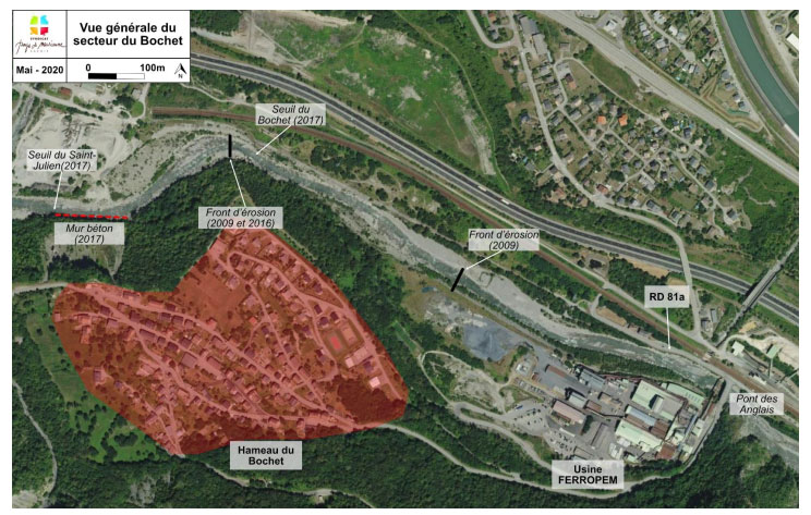 Figure 1 : Localisation de la zone de travaux (source : RTM 2016)